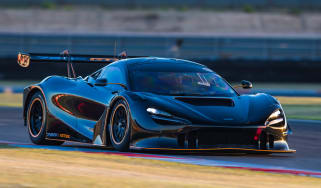 McLaren 720S GT3X 2021 – low light front cornering